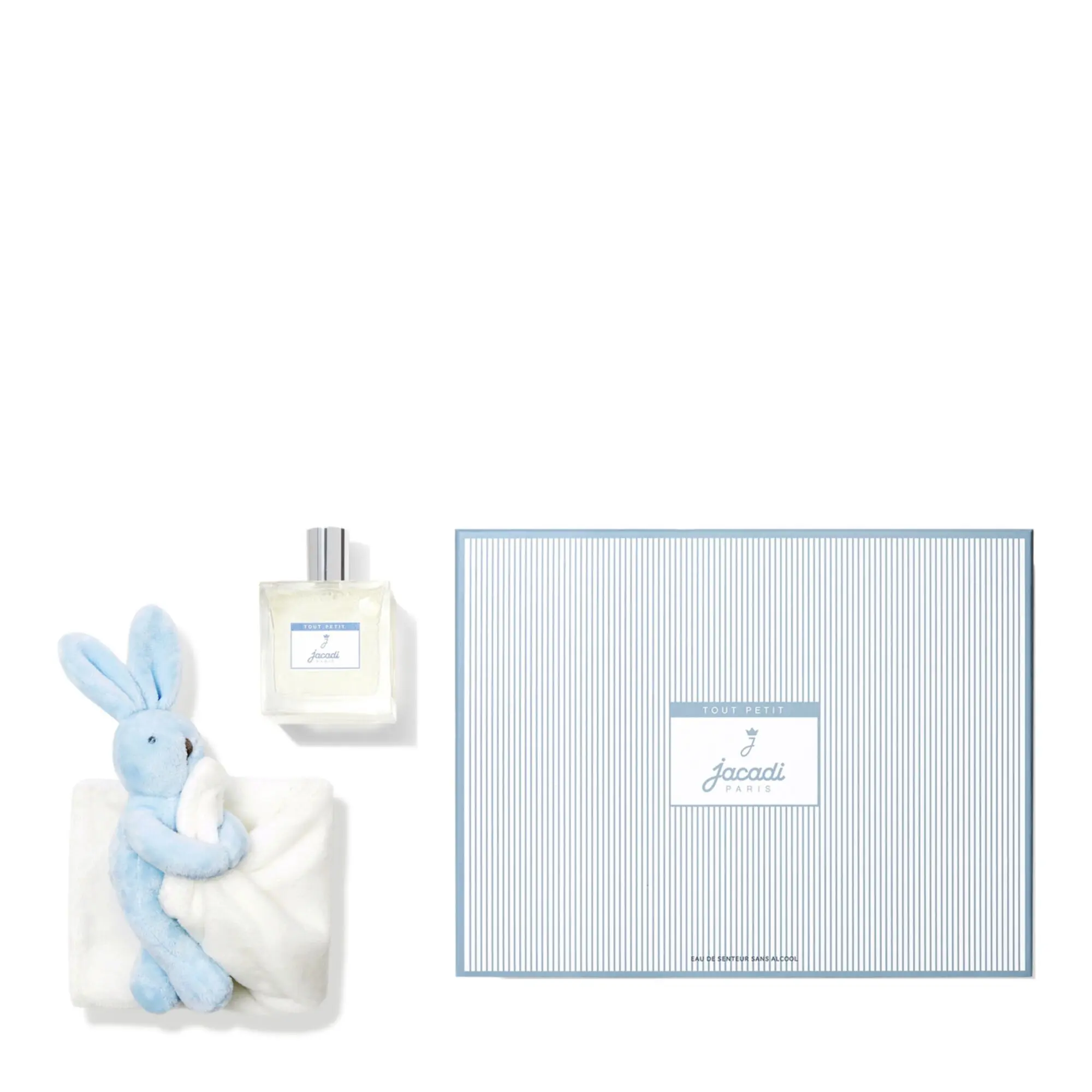 Jacadi - Coffret Tout PetitEau De Senteur 100ml & Son Doudou Lapin Bleu- Enfant
