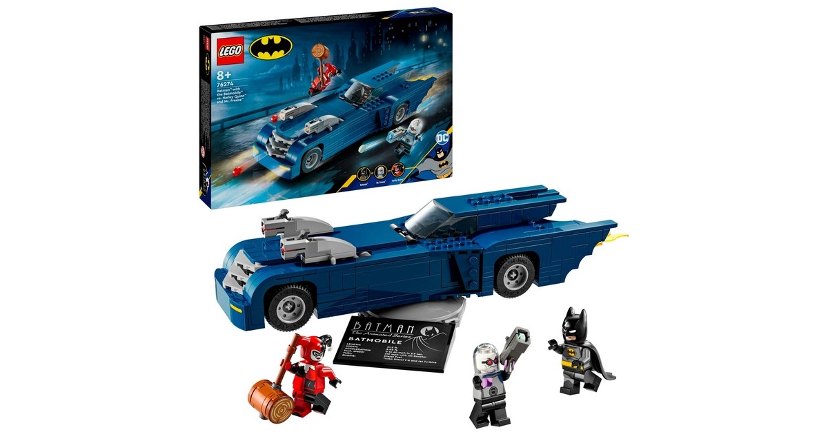 LEGOBatman - Batman met de Batmobile vs. Harley Quinn en Mr. Freeze Constructiespeelgoed  (76274)