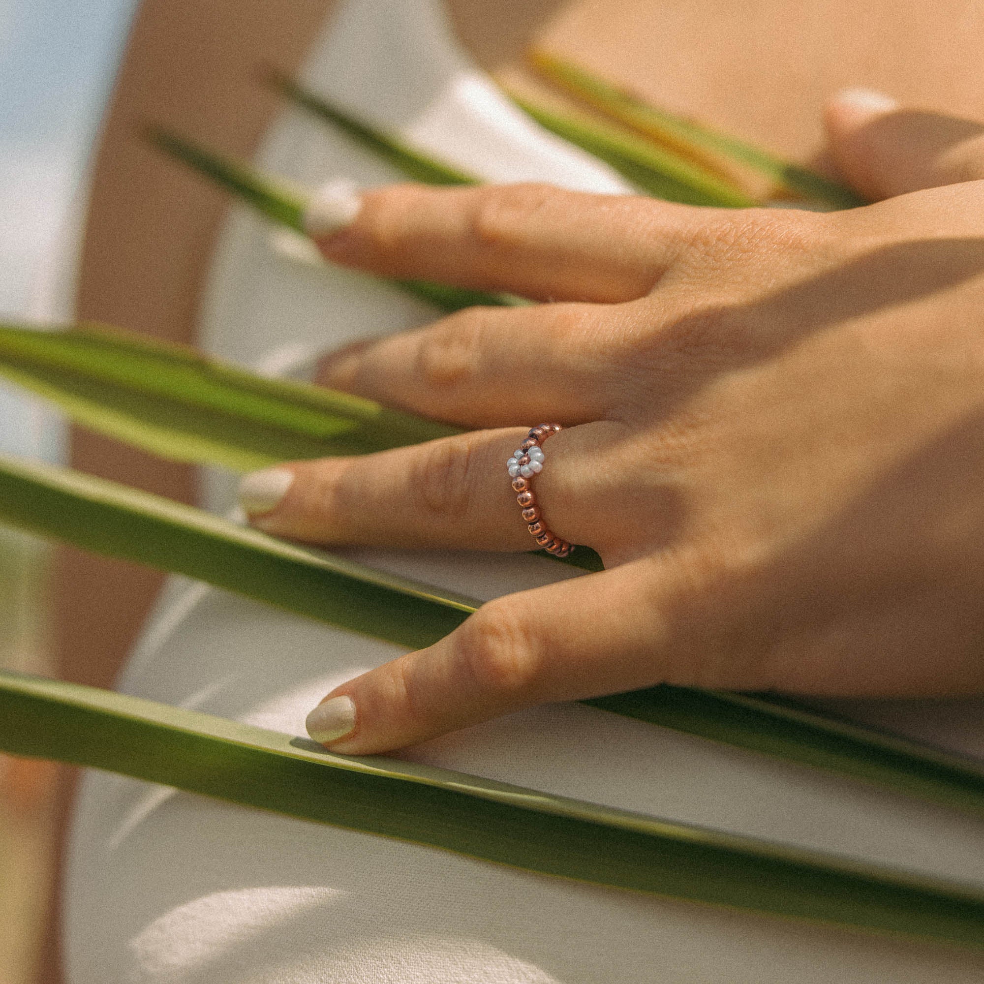 Linen Blossom Ring