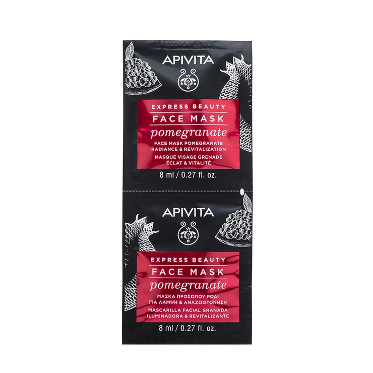 Masque visage radiance et vitalité à la grenade 2x8ml