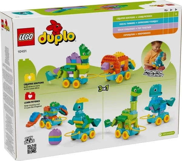 LEGO Duplo 10451 3-i-1-dinosaurer på hjul
