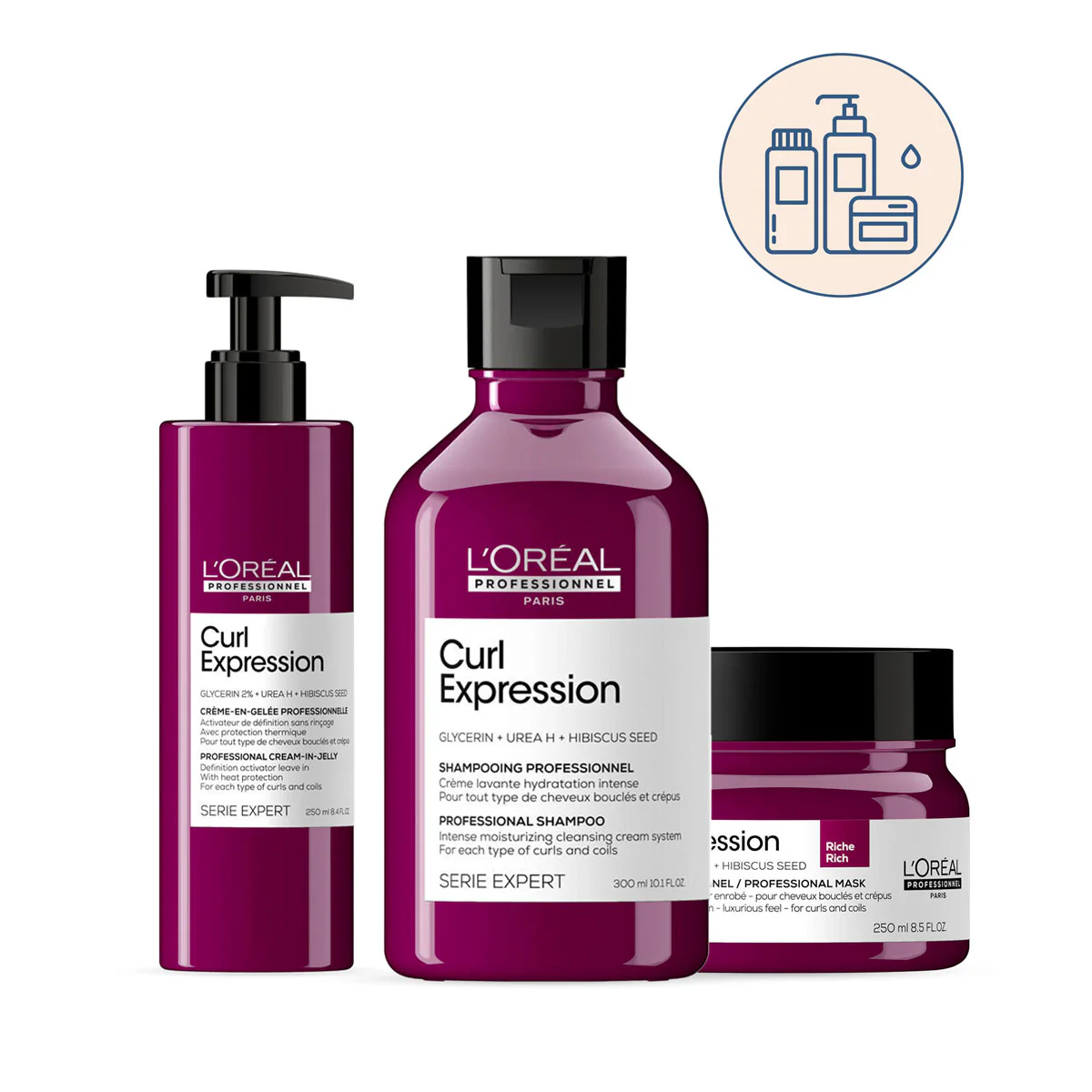 Routine Cheveux Bouclés Curl Expression 800ml