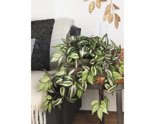 Kunstplant Tradescantia (spinkruid) H 25 cm groen