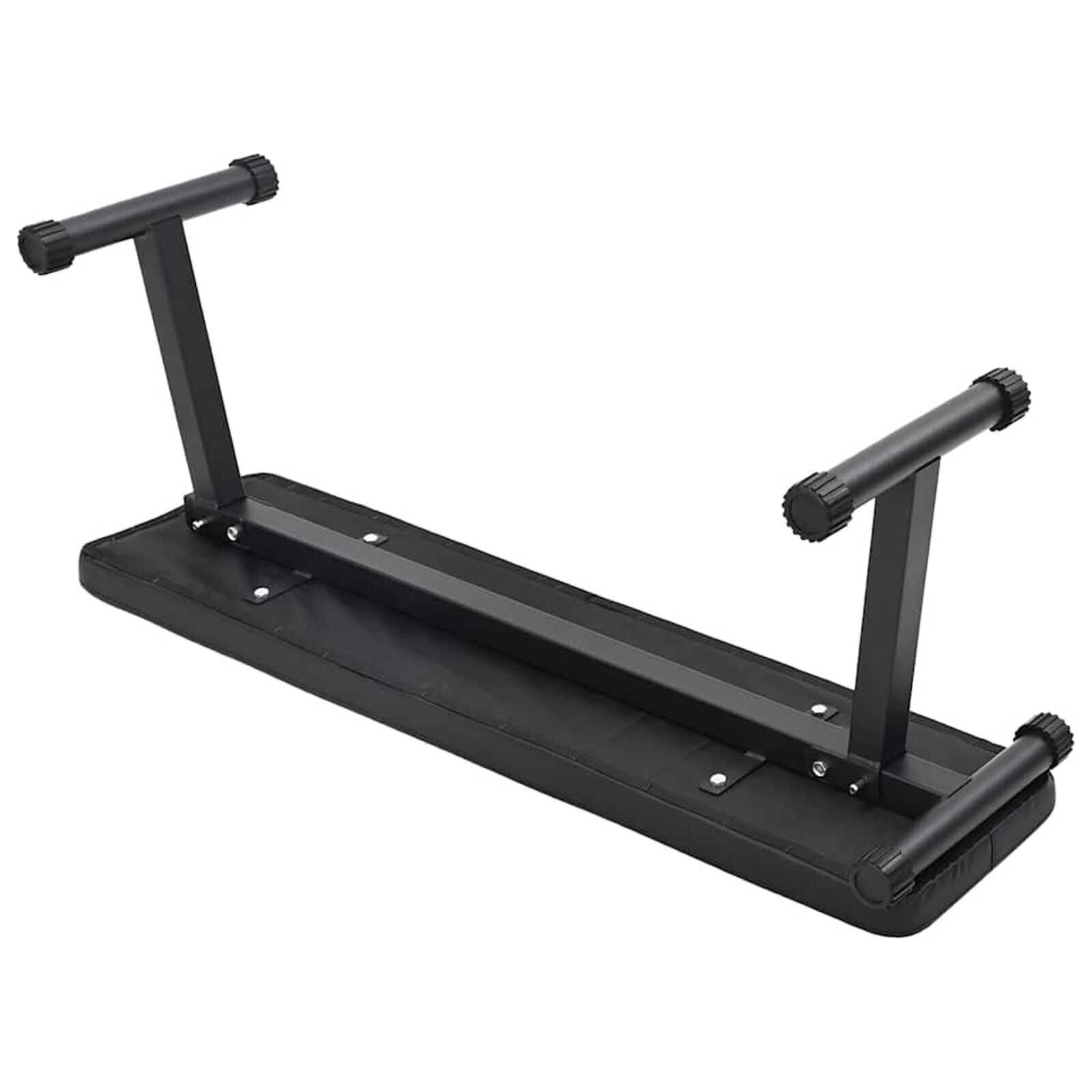 vidaXL Opvouwbare halterbank zwart 109 x 29 x 42 cm