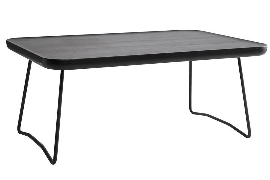 Add On sengebrett 38x59 cm. Sortbeiset eik med sort understell.