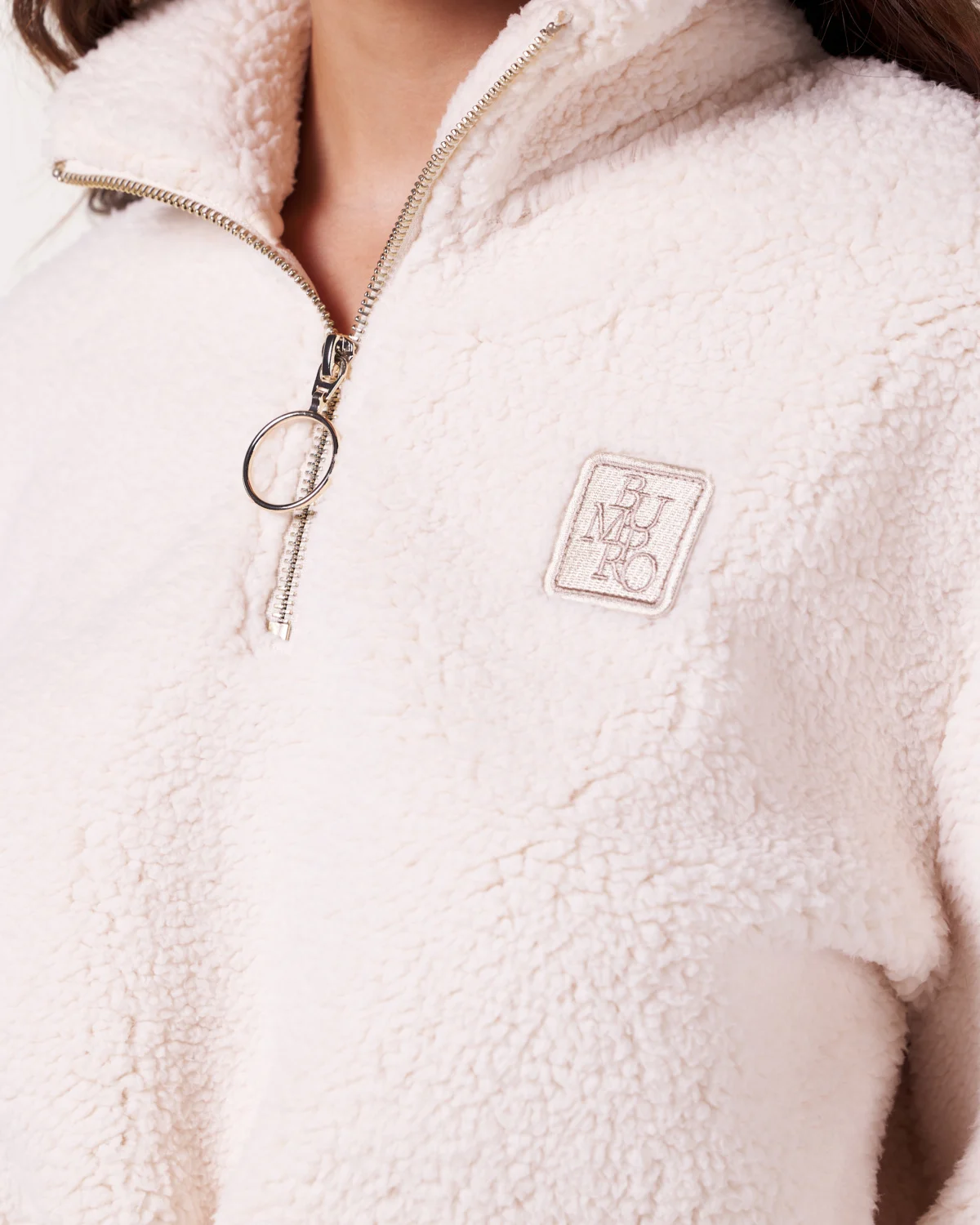 Bumpro Soft Teddy 1\2 Zip Off White