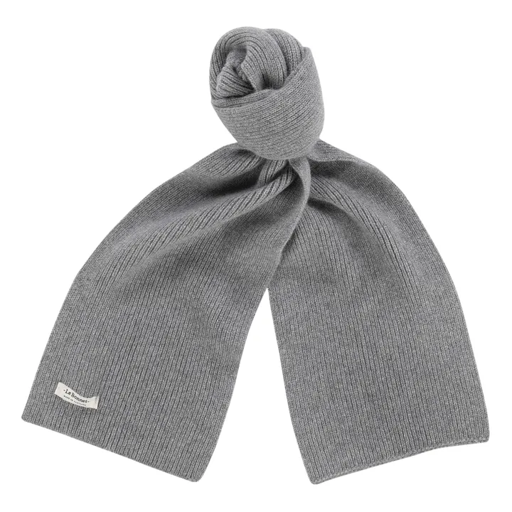 Le Bonnet Amsterdam Echarpe Laine et Angora | Gris