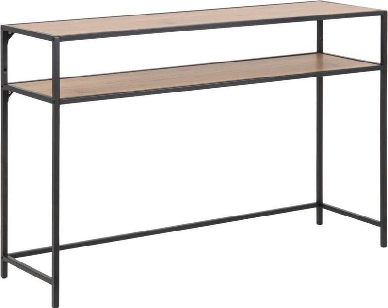 Giga Living - Sidetable Bronx - MDF Naturel - Zwart Metaal