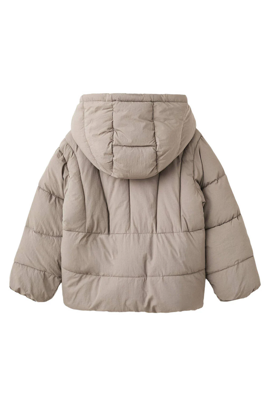 Mango Kids gewatteerde jas lichtbruin