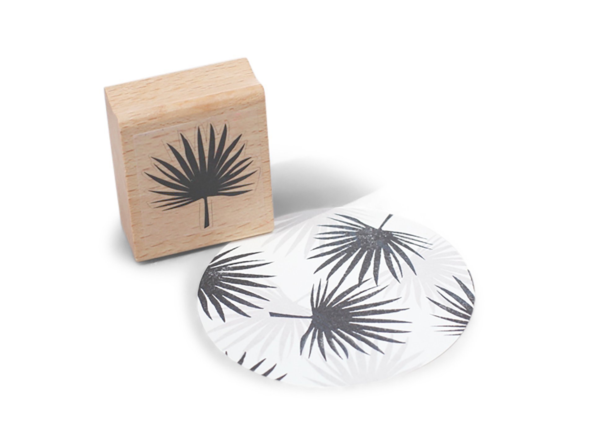 Motivstempel aus Holz, Floral