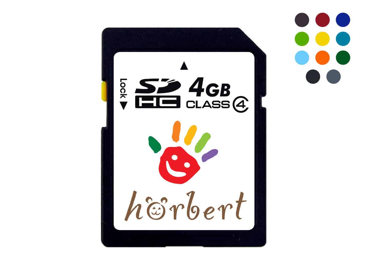 Speicherkarte für hörbert – Kunterbunt