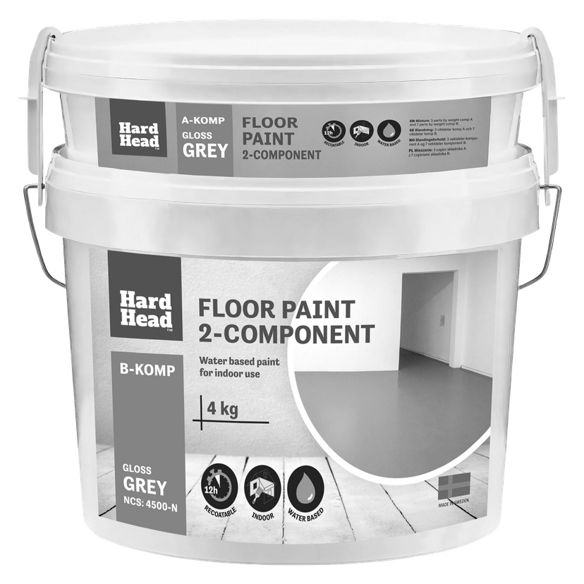 Gulvmaling 2-komponent 4 kg