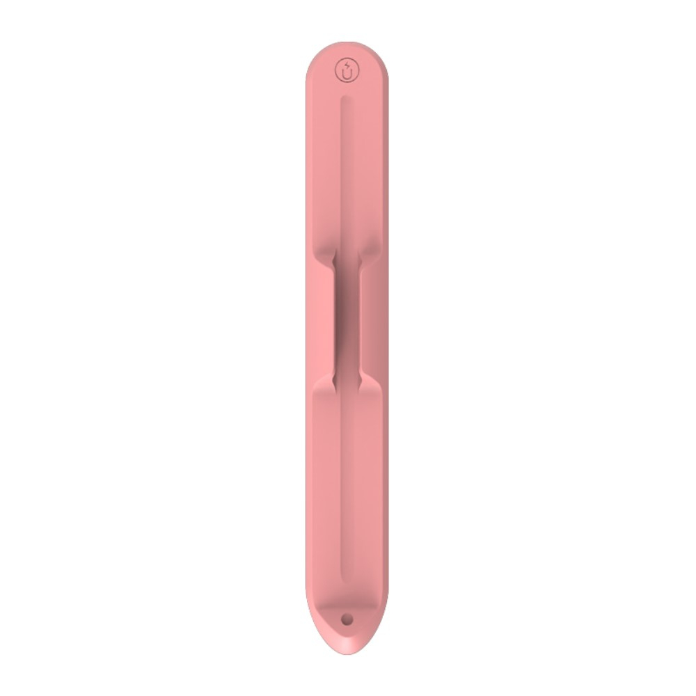 Apple Pencil (1. & 2. Gen. / Pro) Magnetische Silikon Halterung mit Kleberückseite - Rosa