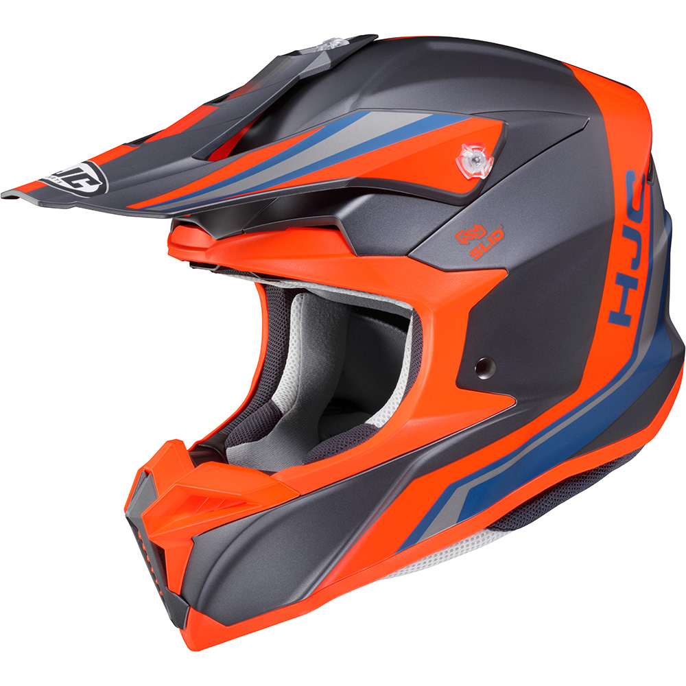 HJC - Casque I50 Flux mc6sf / Gris / Orange / Bleu