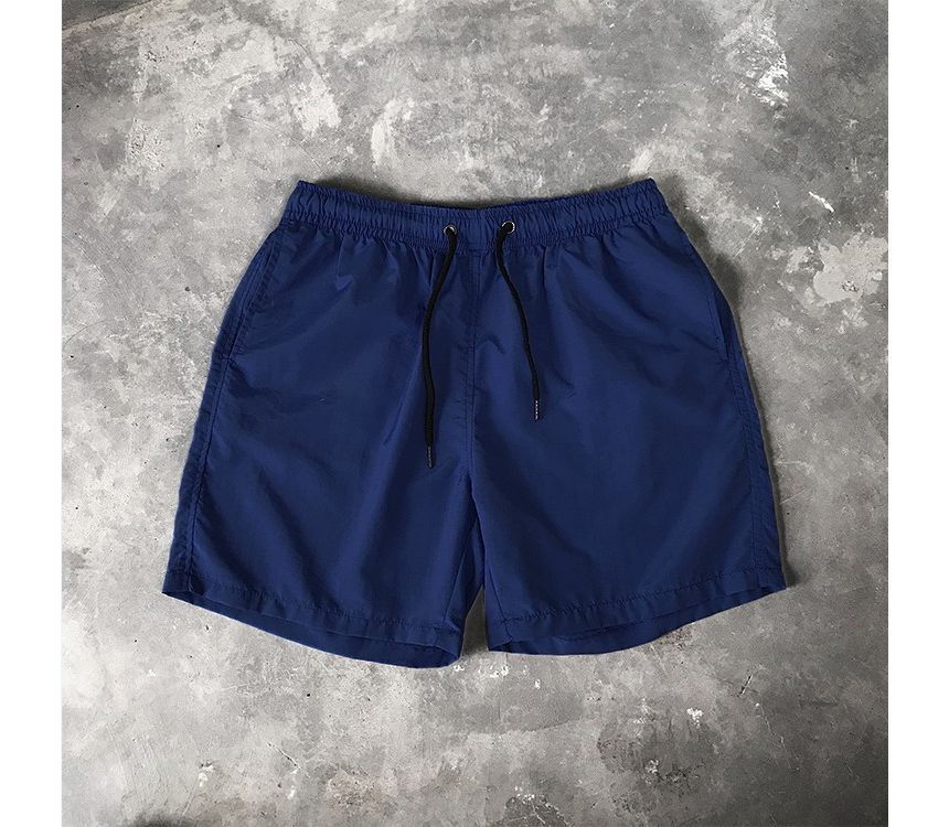 YIKES - Mid Rise Plain Drawstring Shorts