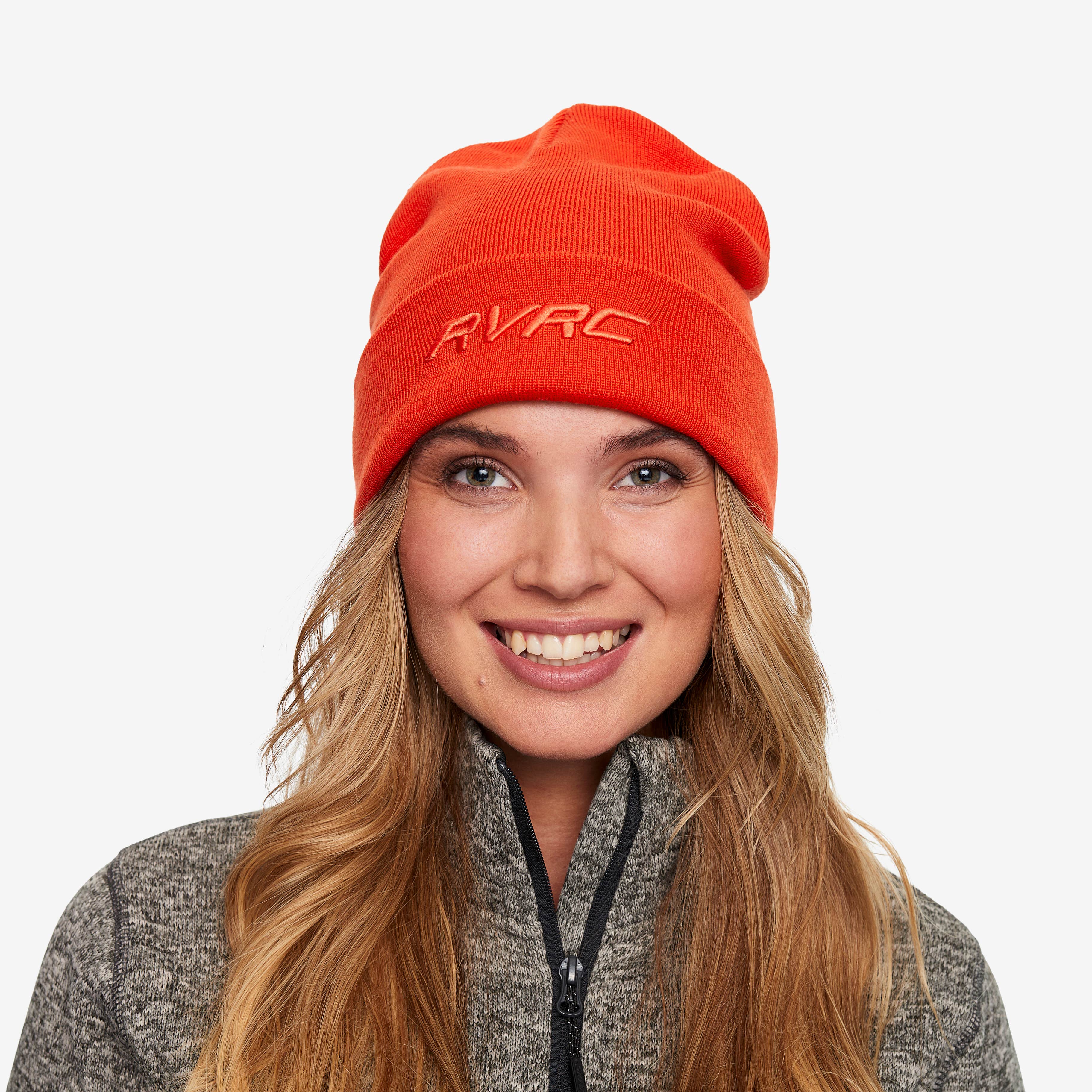 Merino 3D Logo Beanie  Lava
