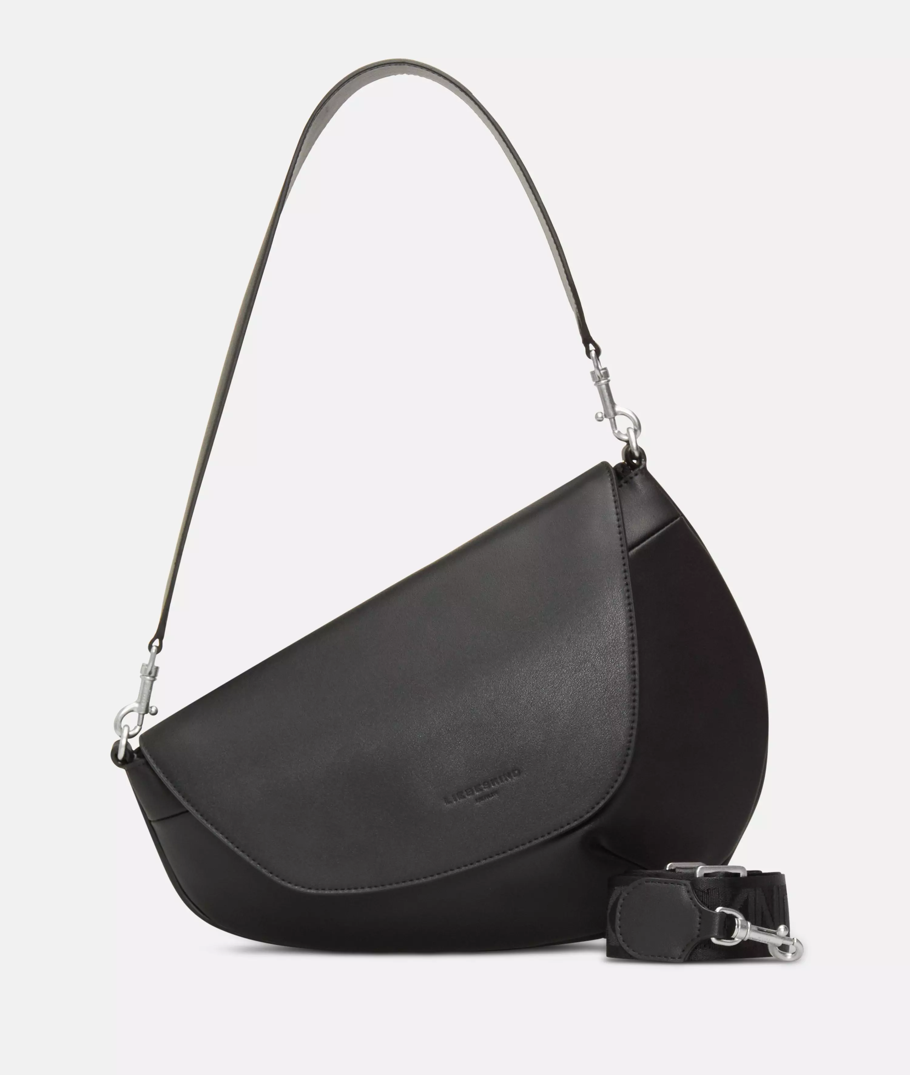 Oval Shoulder-Bag M Spacious shoulder bag made from recycled leather