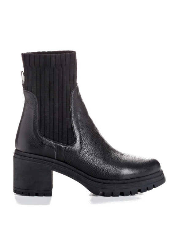 Reqins - Bottines DITA Cuir Grainé Noir