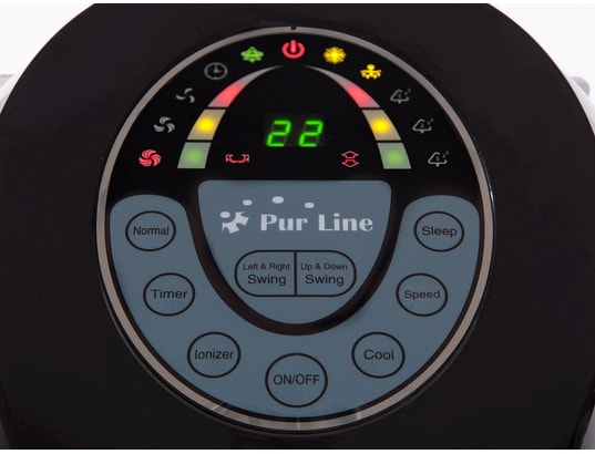PURLINE - Climatiseur rafraîchisseur d'air compact digital avec téléco...