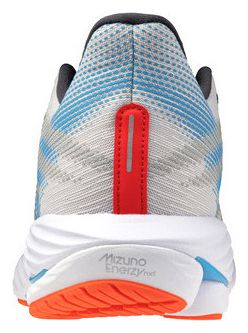 Chaussures Running Mizuno Wave Rider 28 Blanc/Bleu/Rouge Homme