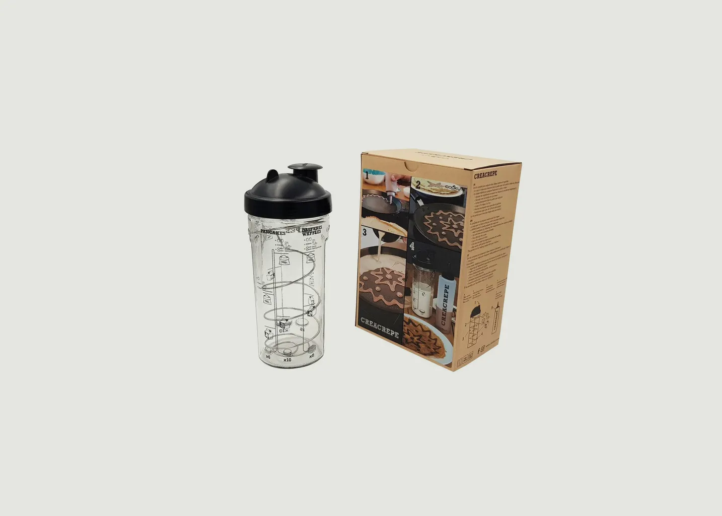 Shaker à Crêpes et Pancakes 80cl Cookut