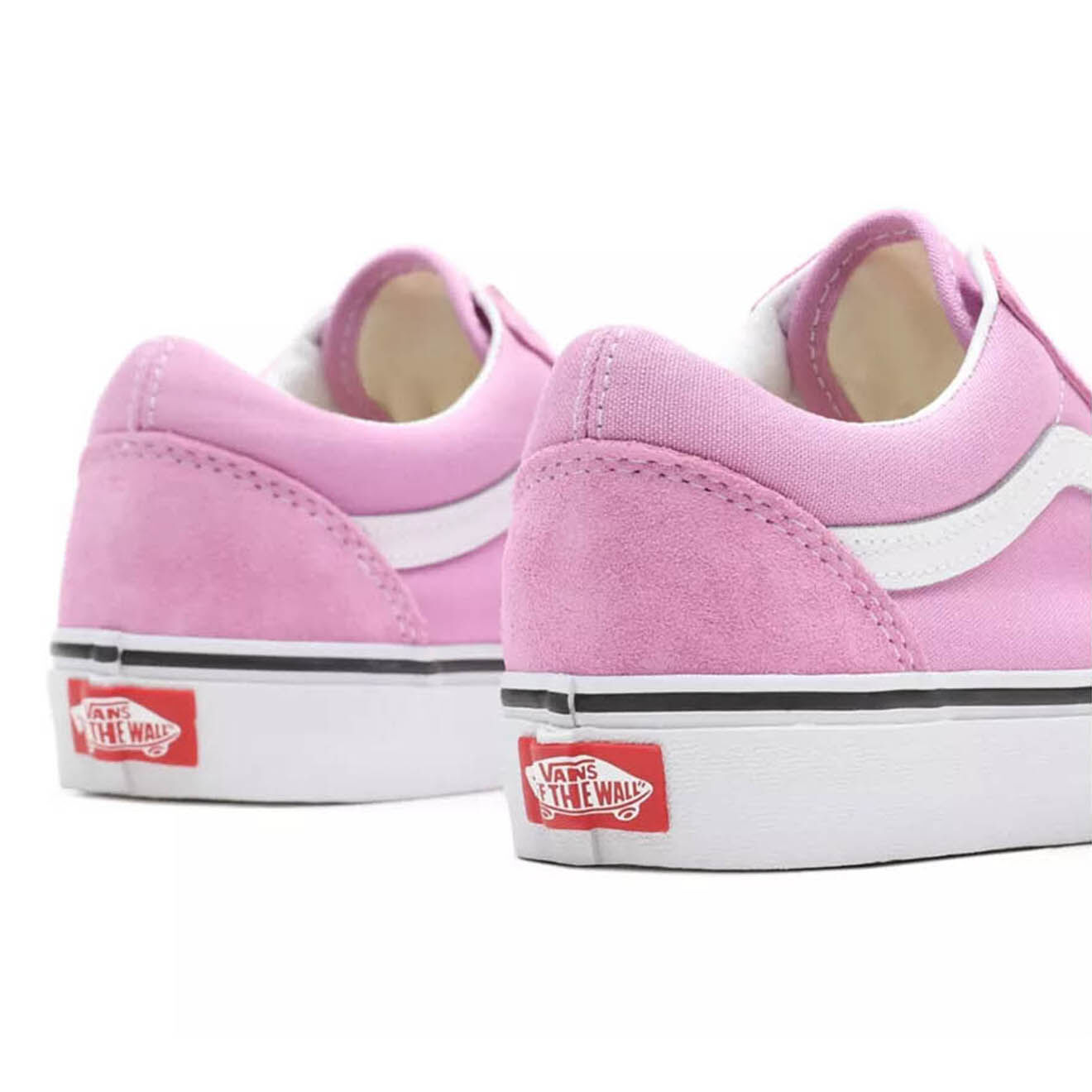 Vans Sneakers en Toile & Velours de Cuir Old Skool orchidée