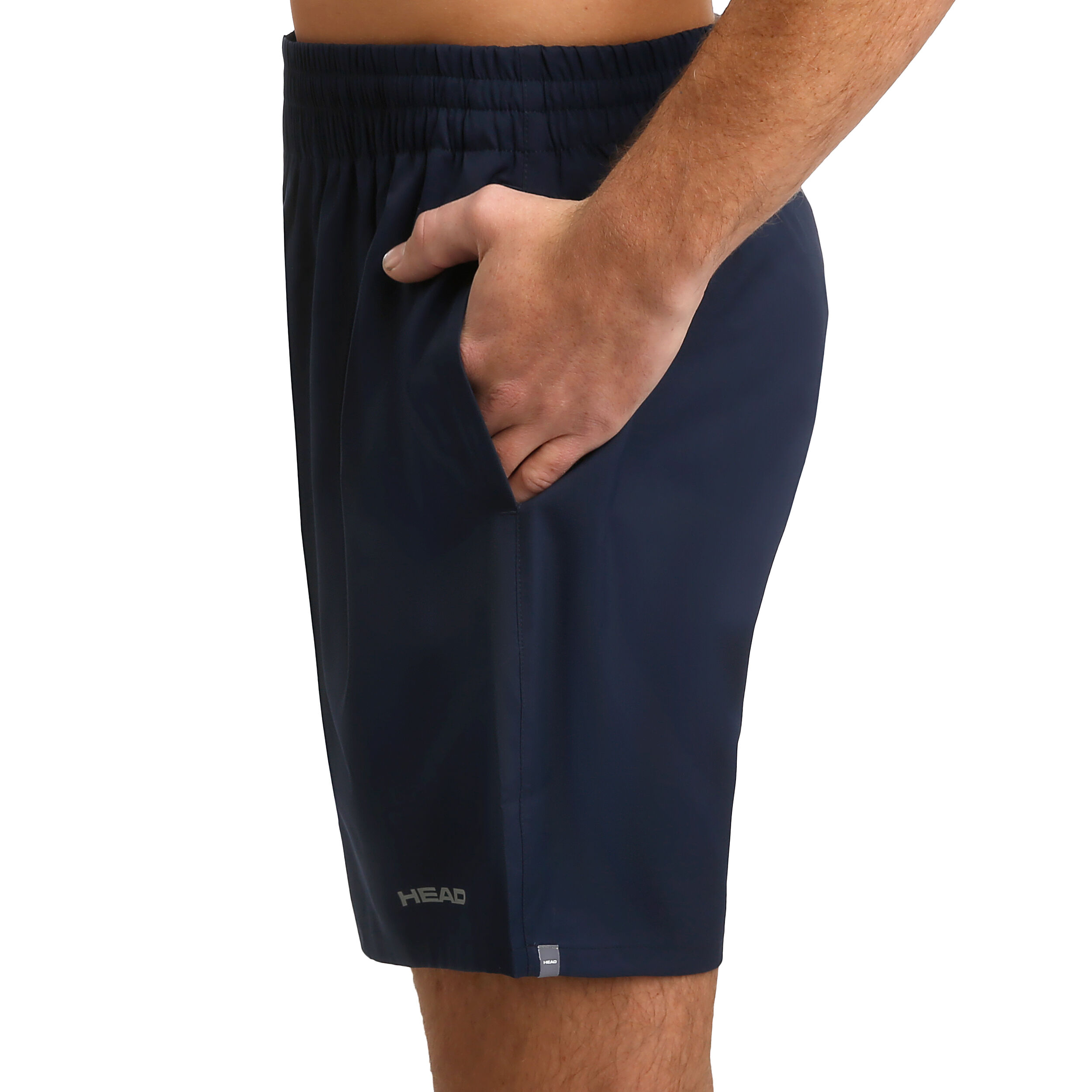 HEAD Club 7in Shorts Hommes - Bleu Foncé , Argent
