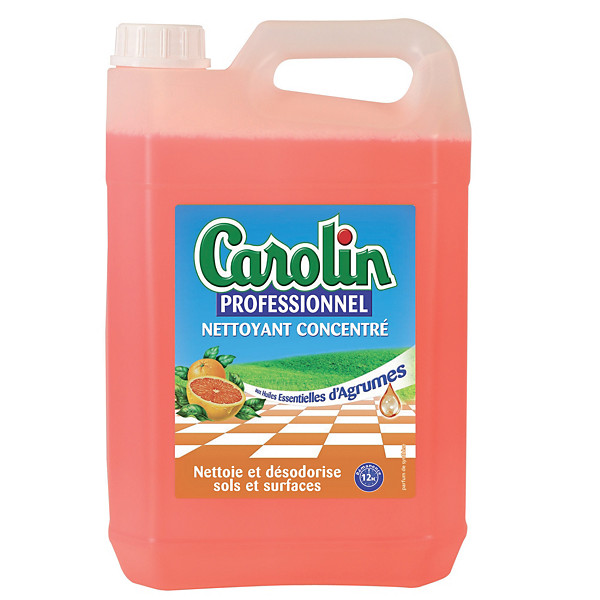 Nettoyant multi-usages concentré Carolin Professionnel agrumes 5 L
