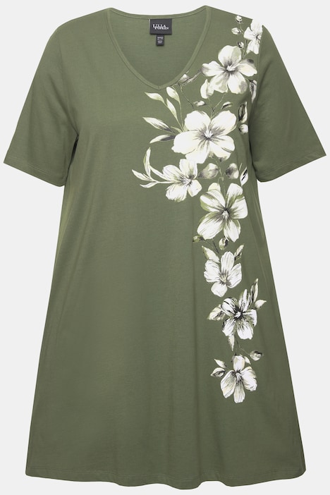 Longshirt, A-Linie, Motivdruck