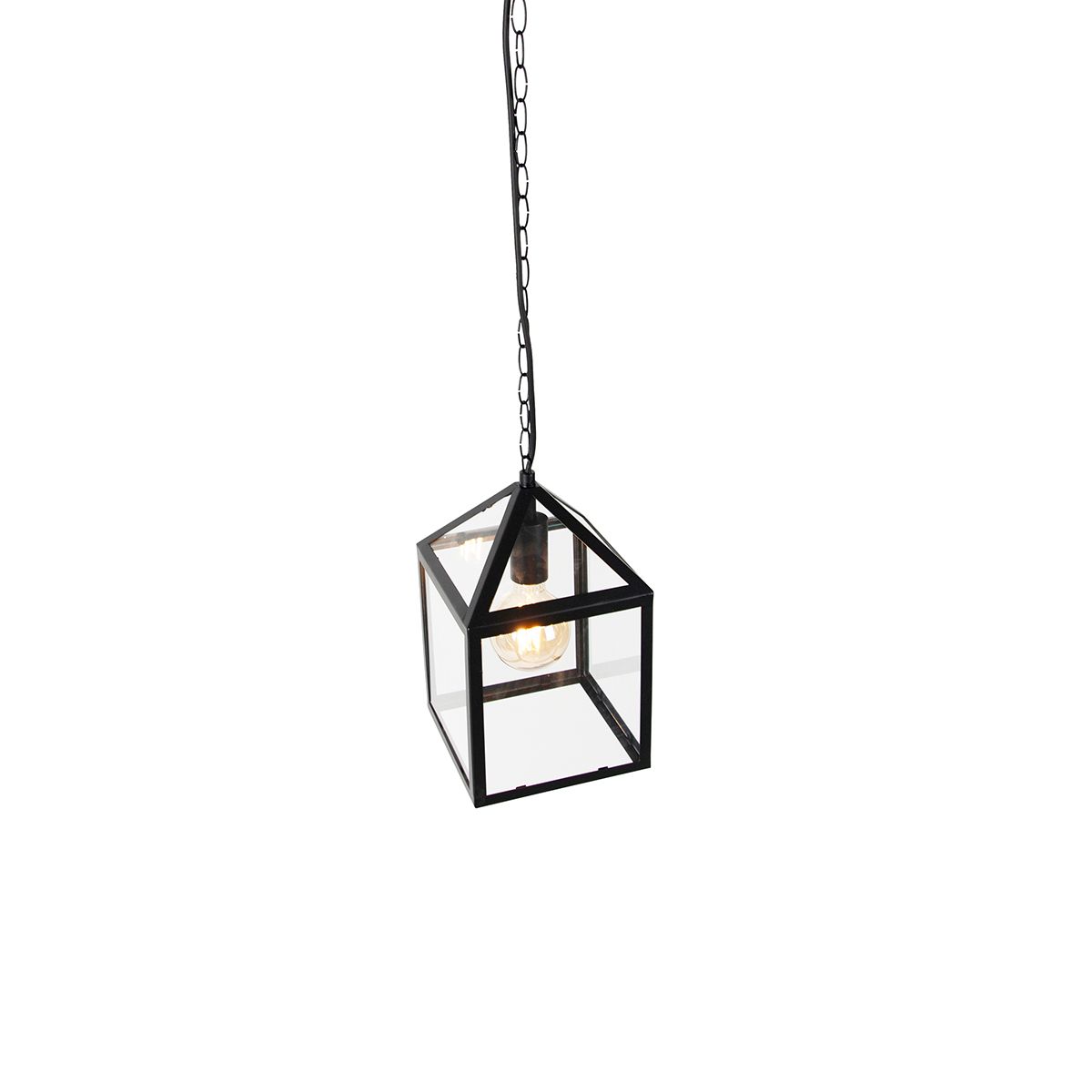 Smart buiten hanglamp zwart IP23 incl. Wifi G95 - Amsterdam