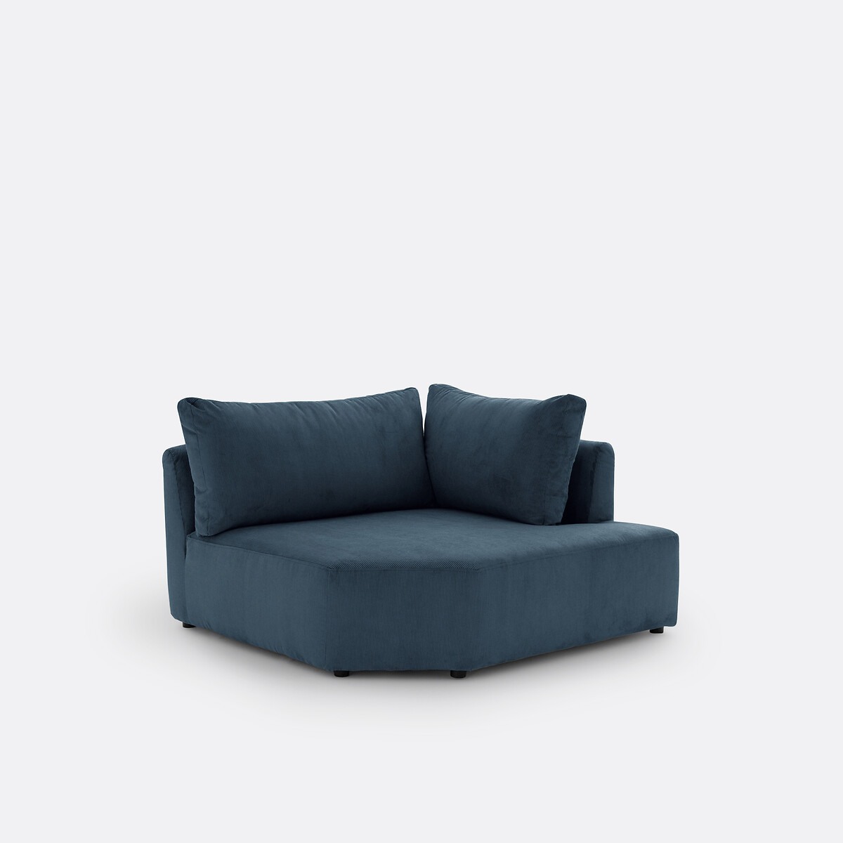 LA REDOUTE INTERIEURS<br>Sofá modular de canto em veludo cotelê, Monica