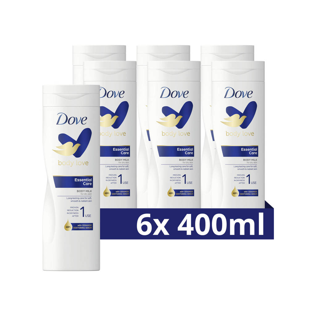 Heerlijk en lekker verzorgendEssential Care bodylotion - 6 x 400 ml