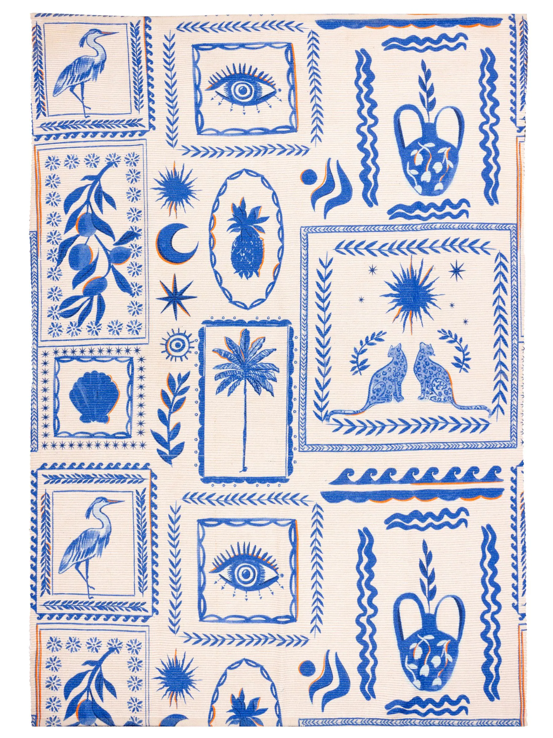 Furn Frieze Abstract Outdoor/Indoor Washable Rug