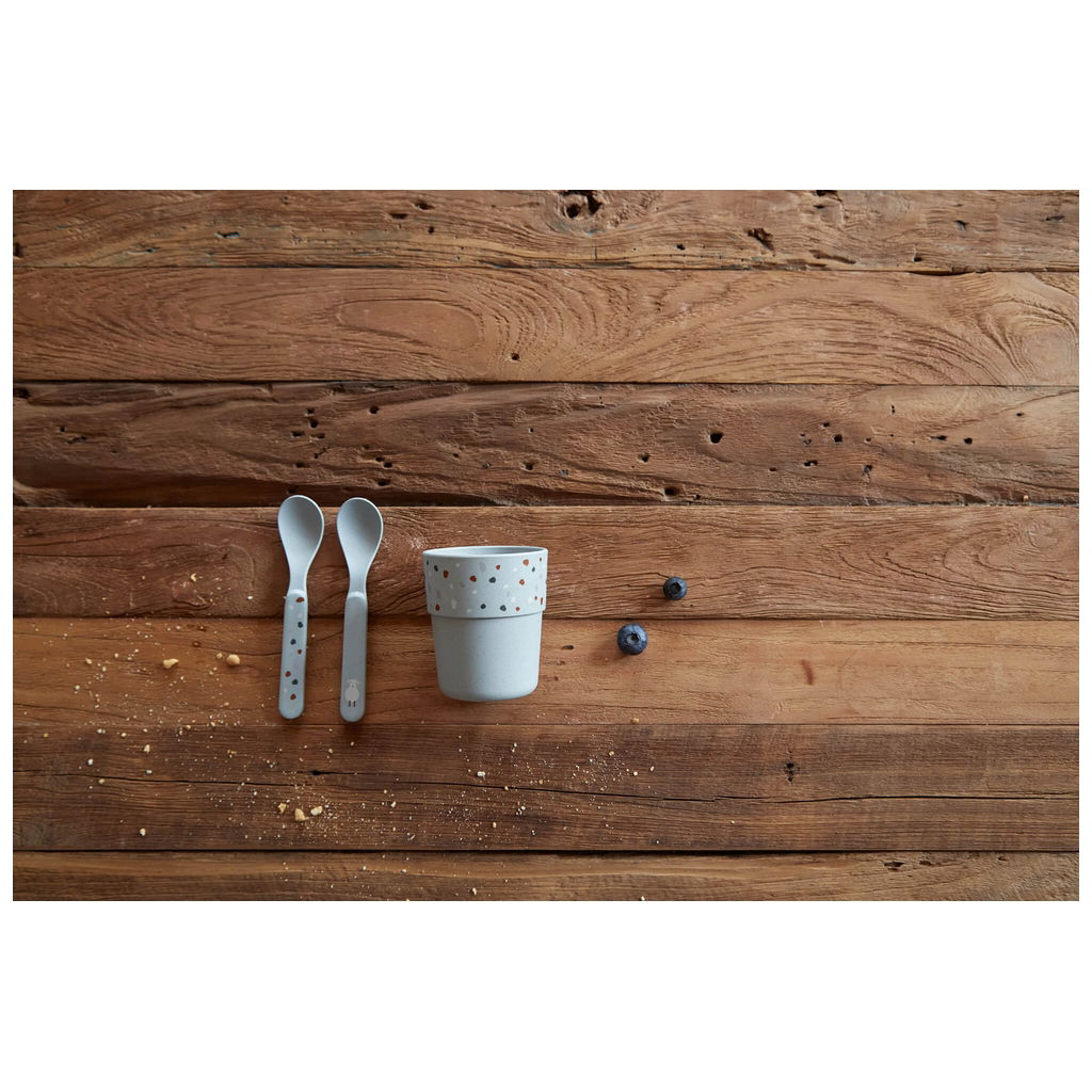LässigLässig   Löffelset PP Zellulose Tiny Farmer blue