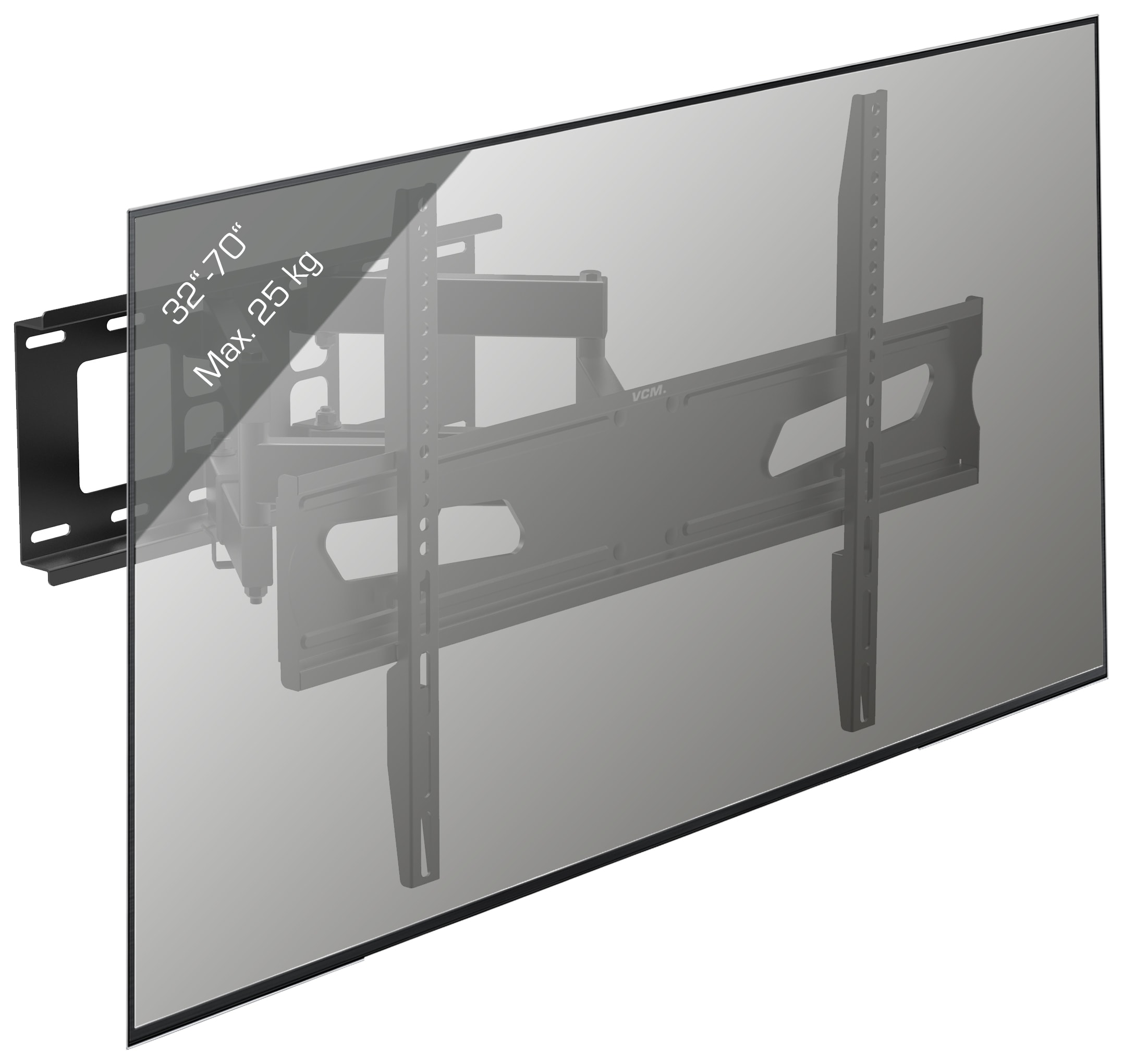 VCM Universal TV VESA Wandhalterung Halter ausziehbar schwenkbar neigbar B-NS600