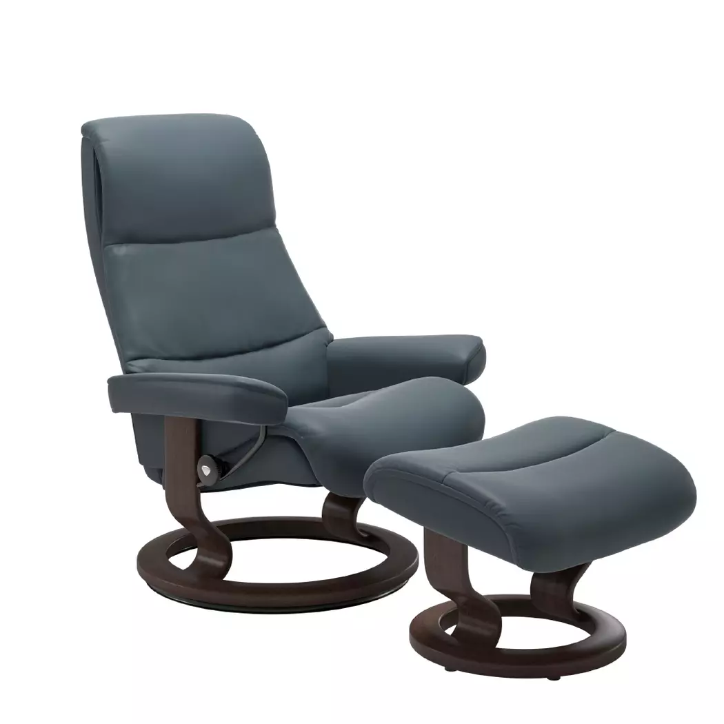 Sessel mit Hocker View Classic