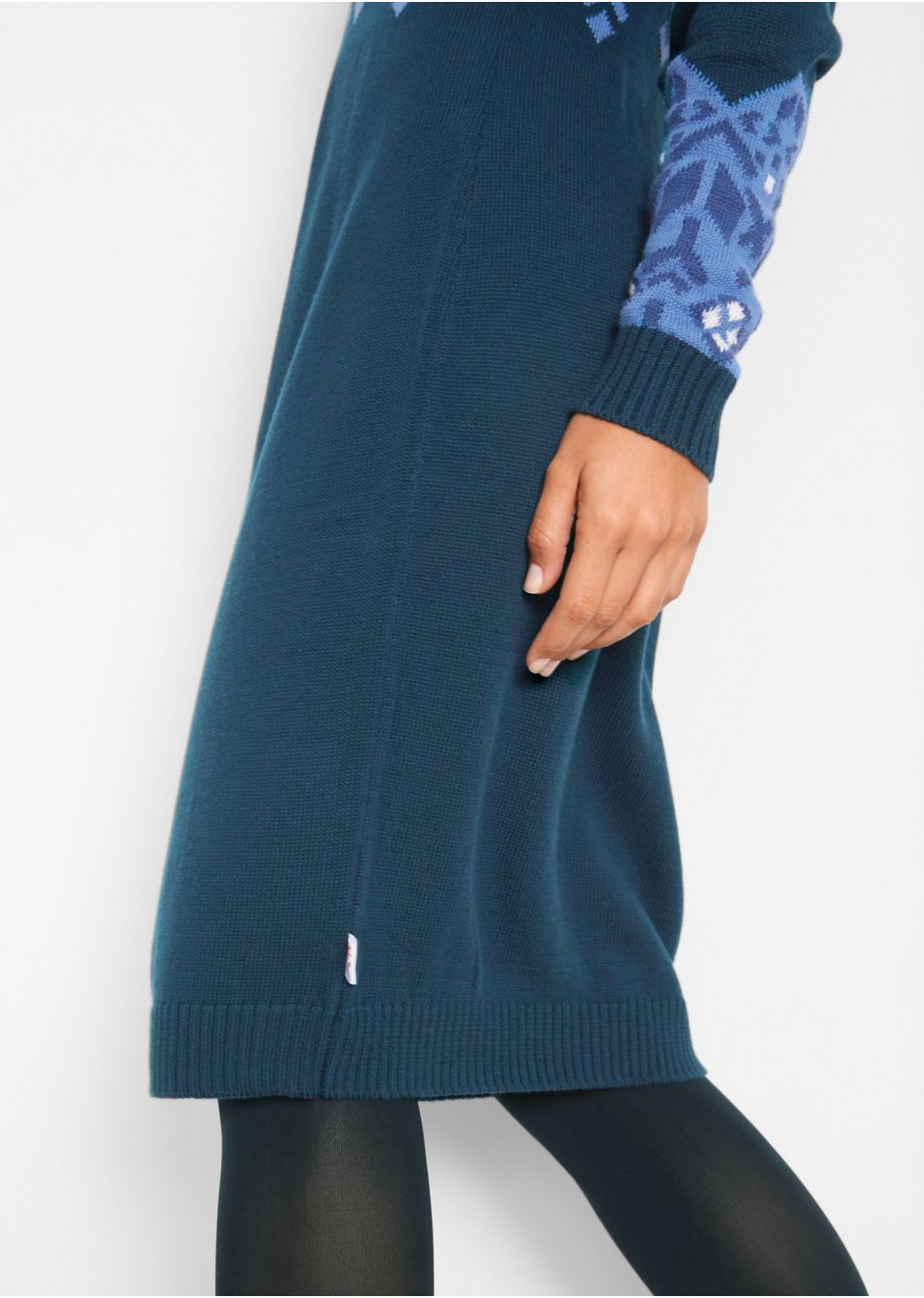 Robe en maille à motif norvégien
