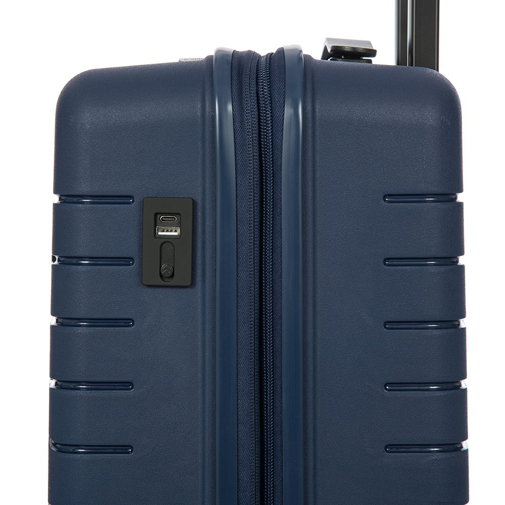 Bric's Ulisse Trolley Expandable 55 USB ocean blue
