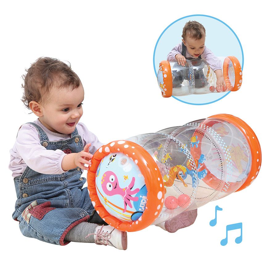 Baby roller 6m+ - Corail - Ecru