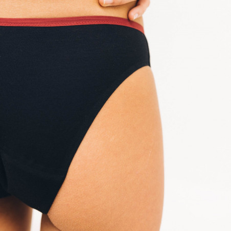 Smoon Culotte Menstruelle Coton Flux Abondant Noir