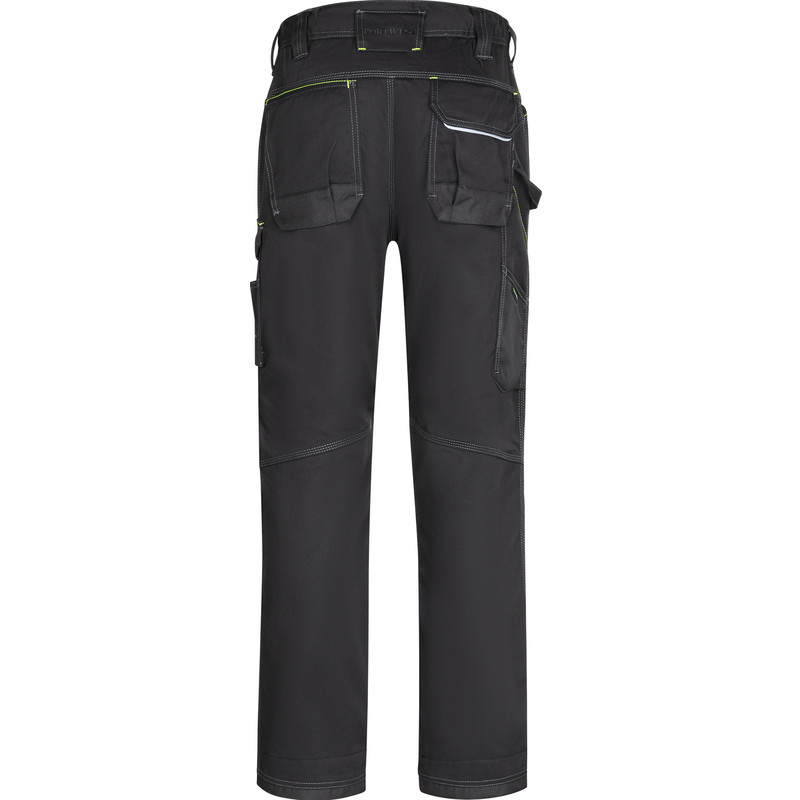 Portwest Urban werkbroek met kniezakken + gratis kniestukken 58 zwart*