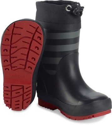 Tretorn Gränna Vinter Fôrede Gummistøvler, Black/Grey