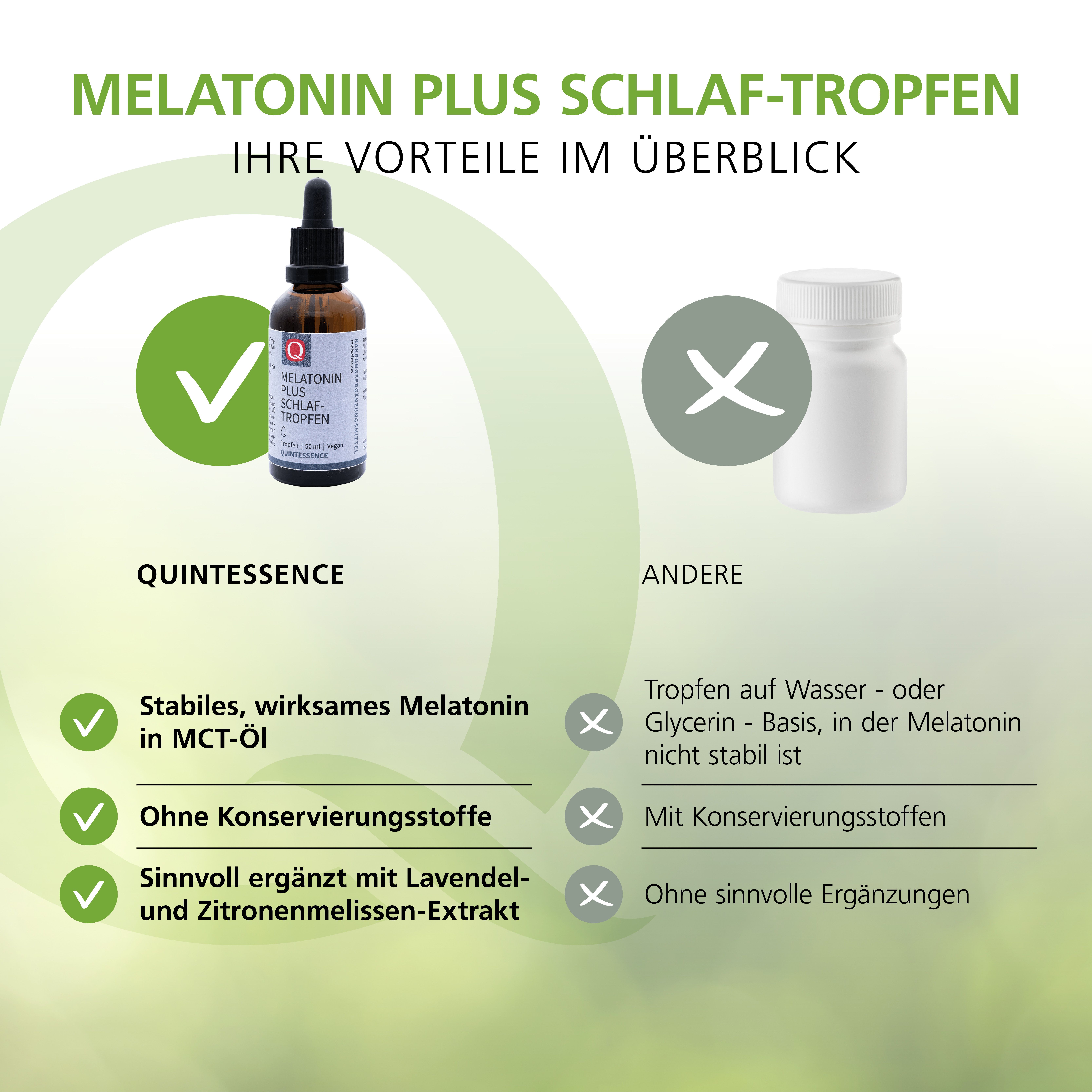 Melatonin Plus Schlaf-Tropfen von Quintessence