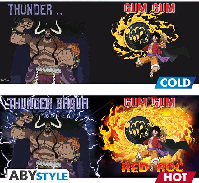 ABYStyle One Piece varmeskiftende kop (Luffy vs K)
