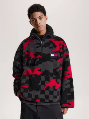 Fleece polar com zíper até o peito