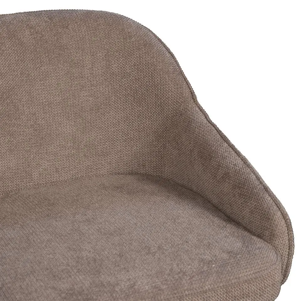 Barstoel Taupe - Zithoogte 65cm - Scandinavisch - Stoel Maxime - Set van 2