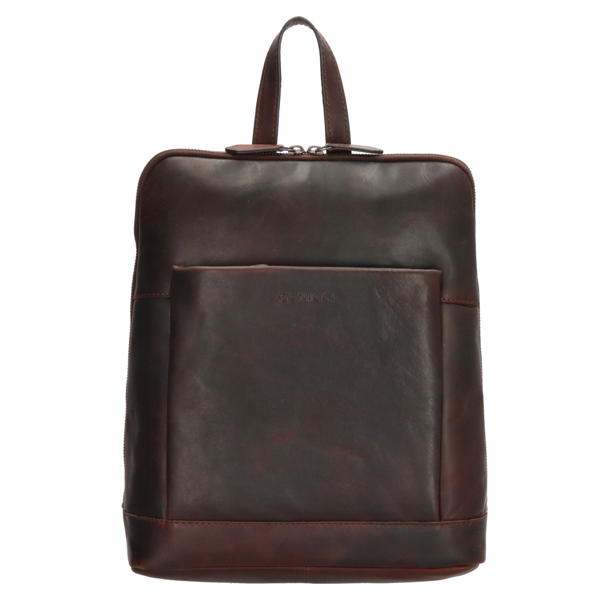Genicci Noble Rugzak Reagan 13,3 inch Donkerbruin