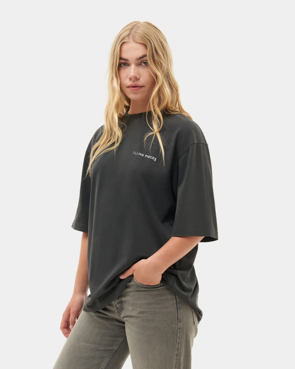 T-Shirt Boxy Vintage Black