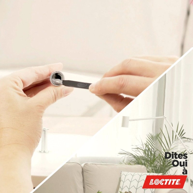 Colle Power Epoxy Loctite, couleur métal  - Tube de 25 ml