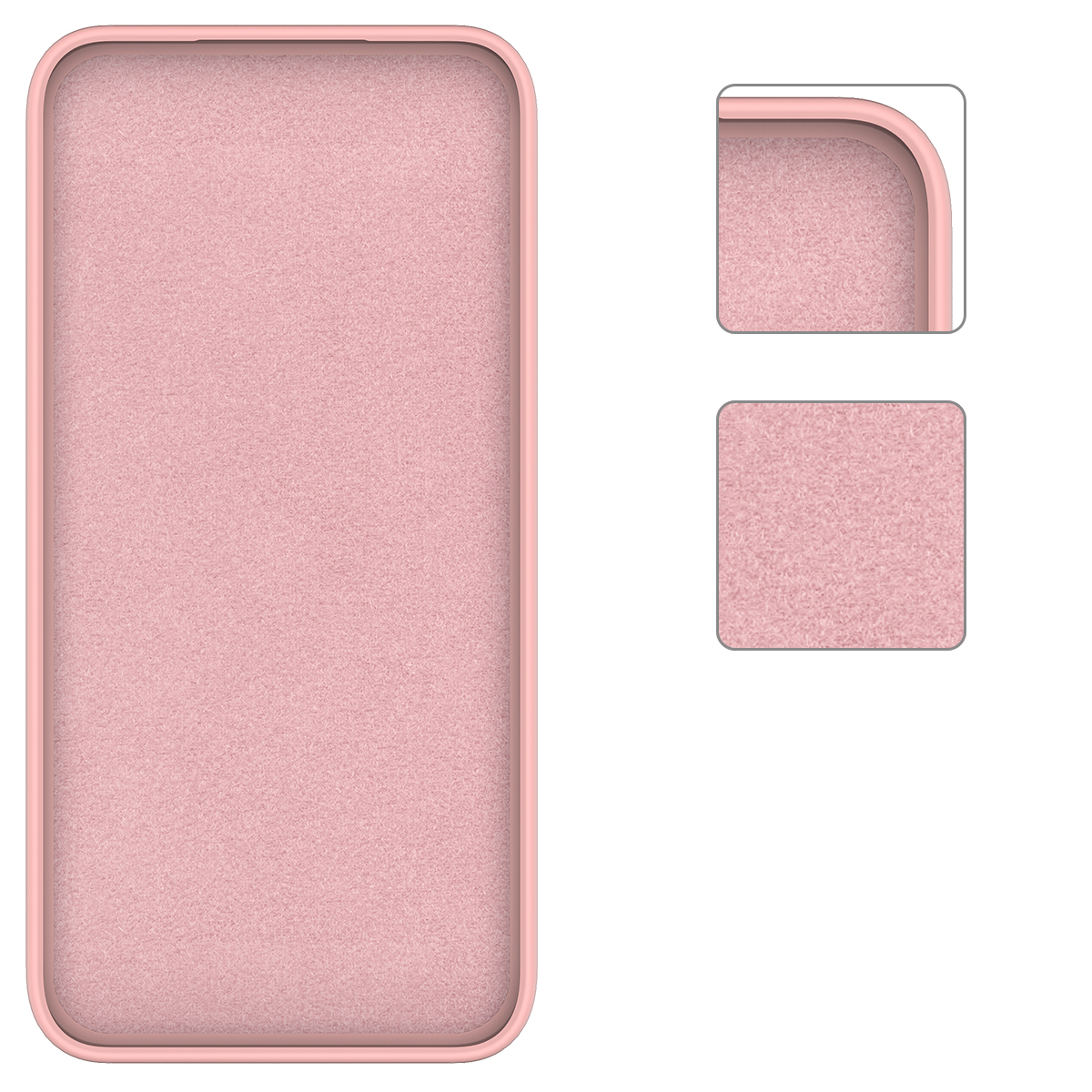 Samsung Galaxy S24 FE Silikon Case Hülle mit Kameraschutz   Handschlaufe - Rosa